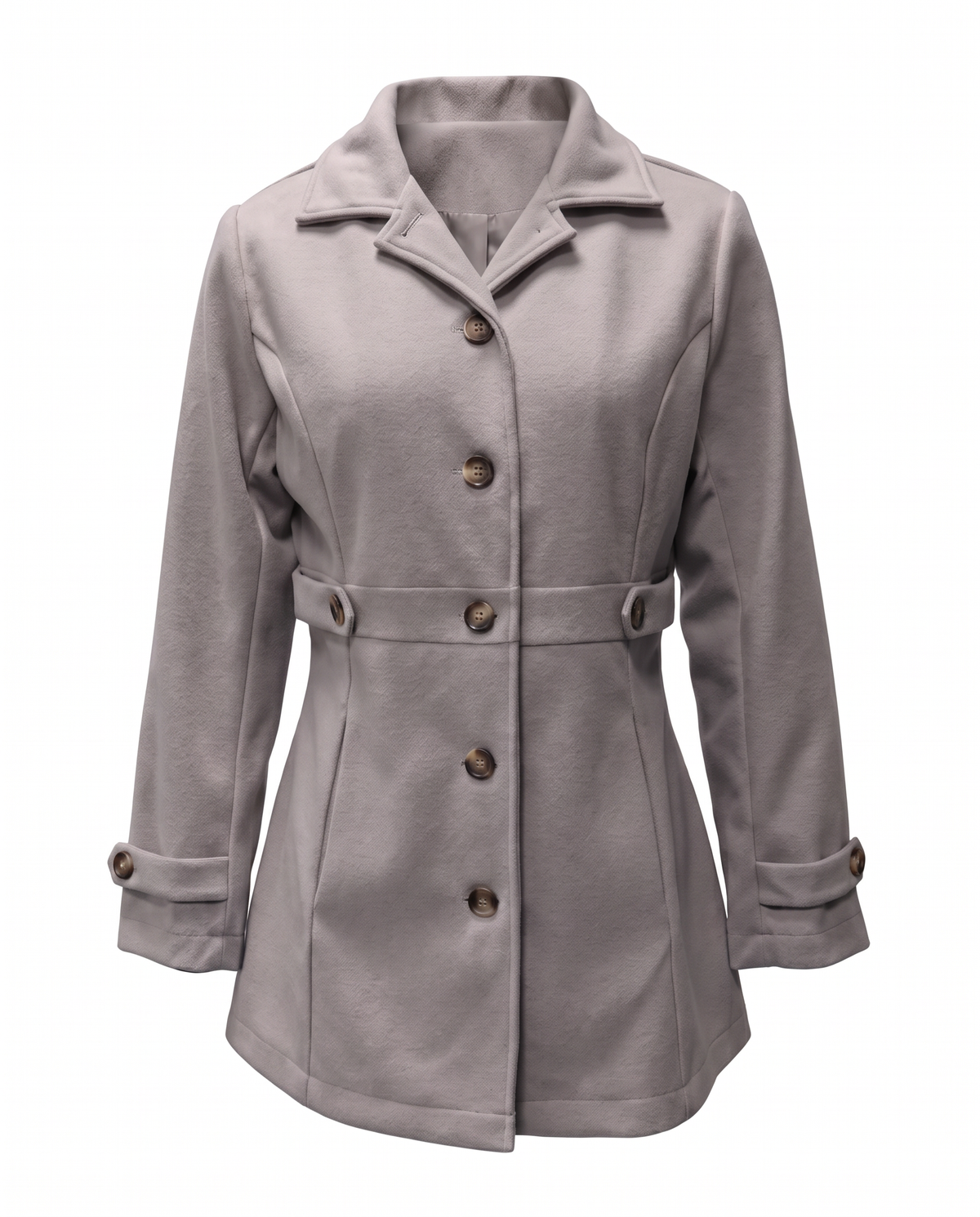 Cappotto da donna sciancrato a un bottone