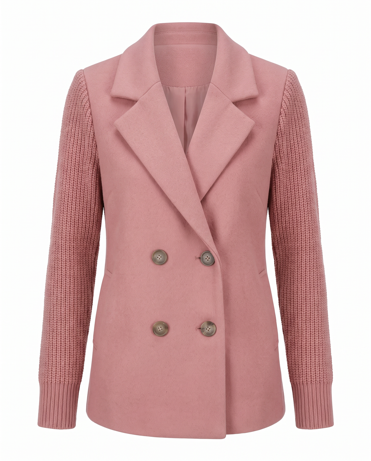 Blazer Doppiopetto con Maniche in Maglia Gaia