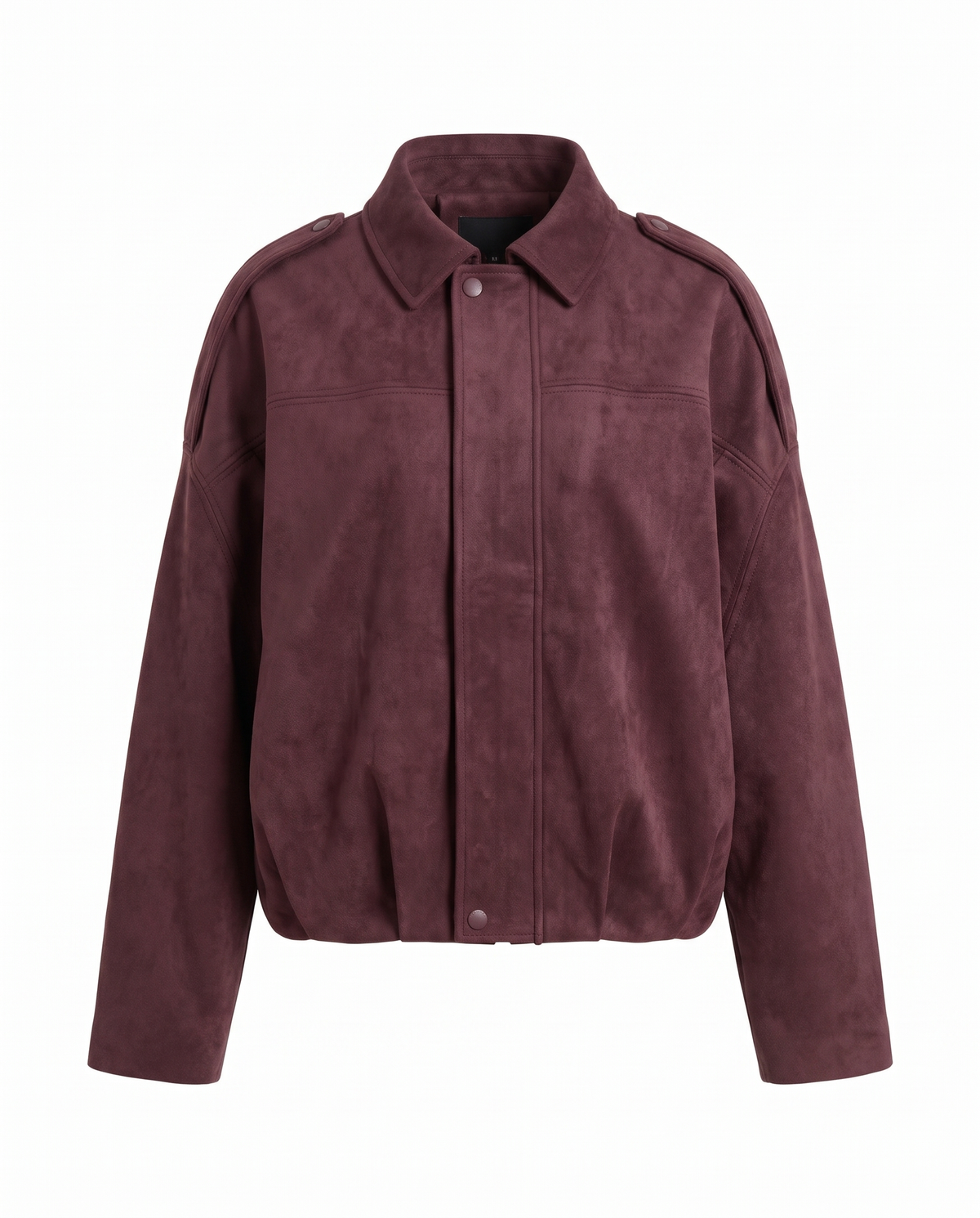 Giacca Bomber in Suede Chiara