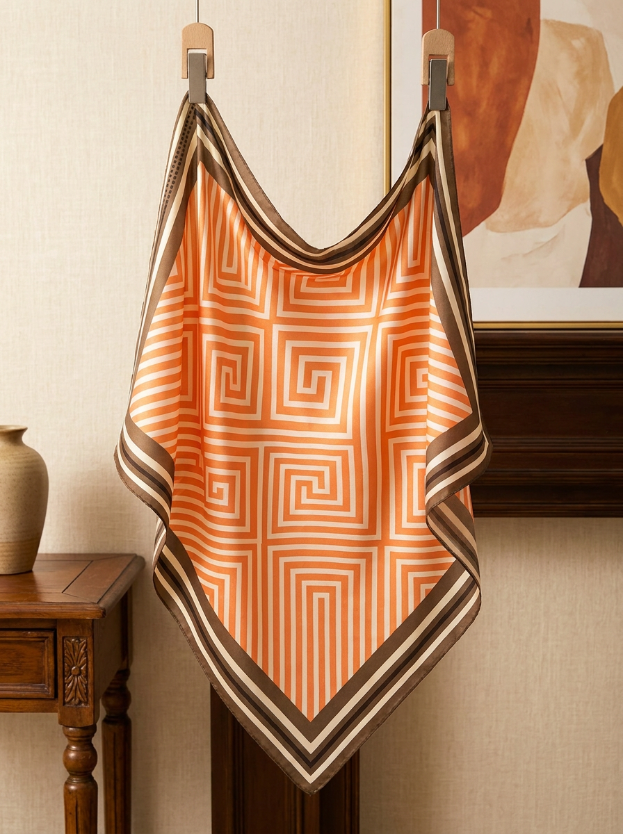 Il Foulard Geometrico che Dice Tutto senza Parlare.