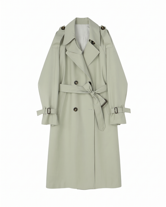 Trench Lungo Stile Britannico Alessandra