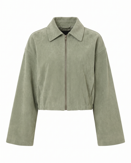 Giacca Corta con Zip Vera