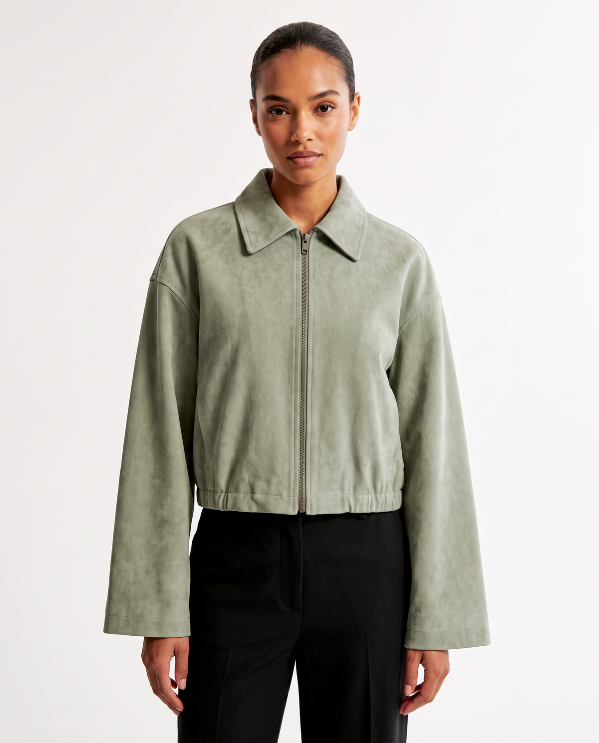 Giacca Corta con Zip Vera