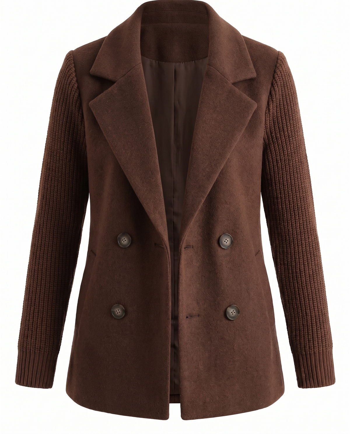 Blazer Doppiopetto con Maniche in Maglia Gaia