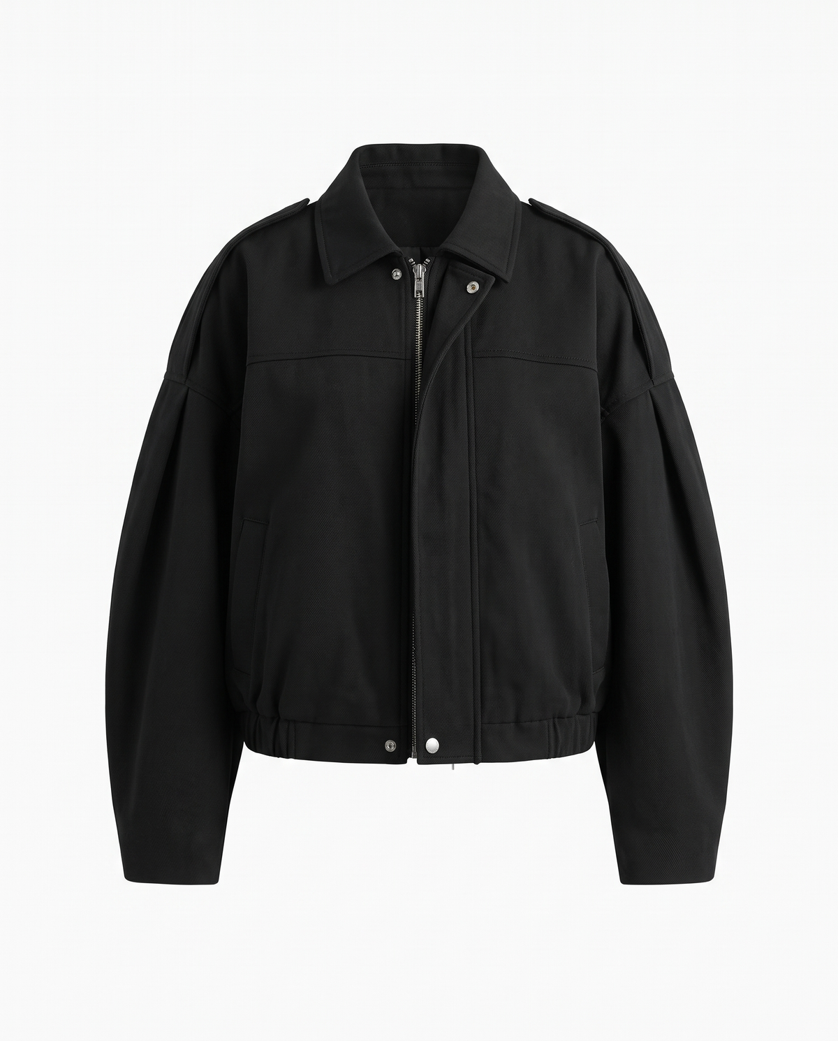 Giacca Bomber in Suede Chiara